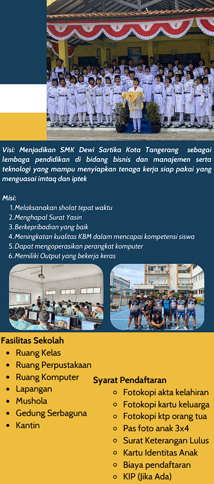 Sistem Penerimaan Murid Baru (SPMB) Swasta SMK Dewi Sartika Cibodas Tangerang Dengan Biaya Terjangkau